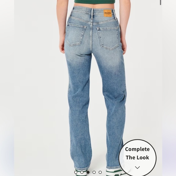 NWT Hollister Ultra High Rise Medium Wash Dad Jeans - Picture 8 of 8